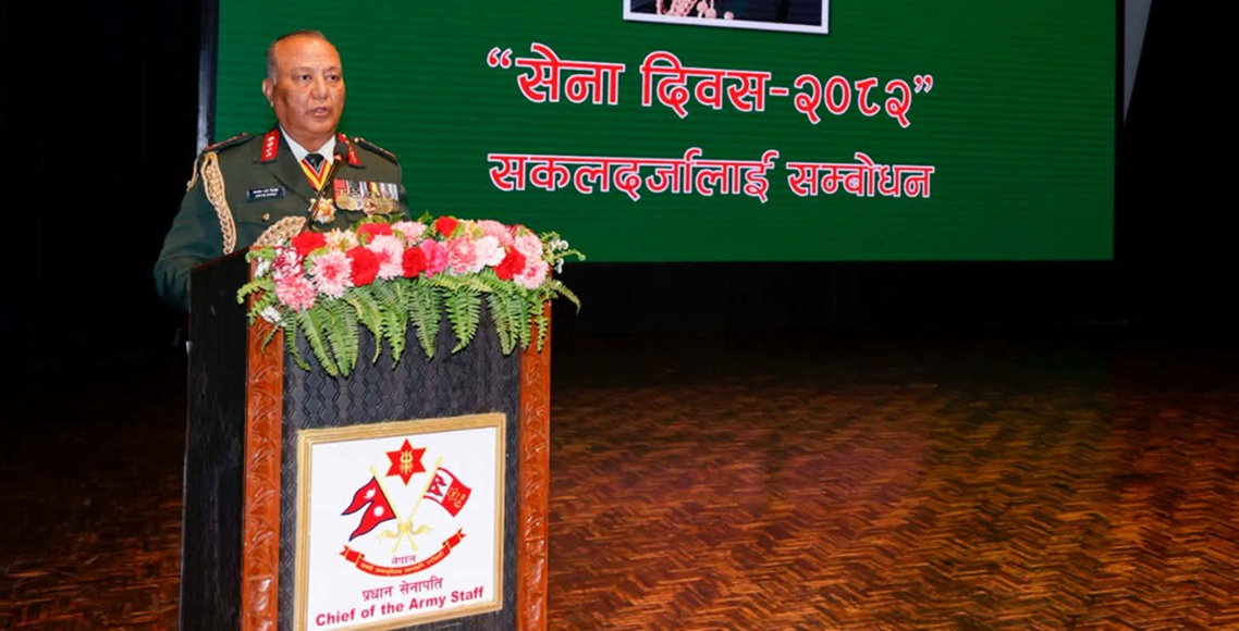 प्रधान सेनापतिद्वारा निर्वाचनलाई शान्तिपूर्ण रूपमा सम्पन्न गराउन निर्देशन