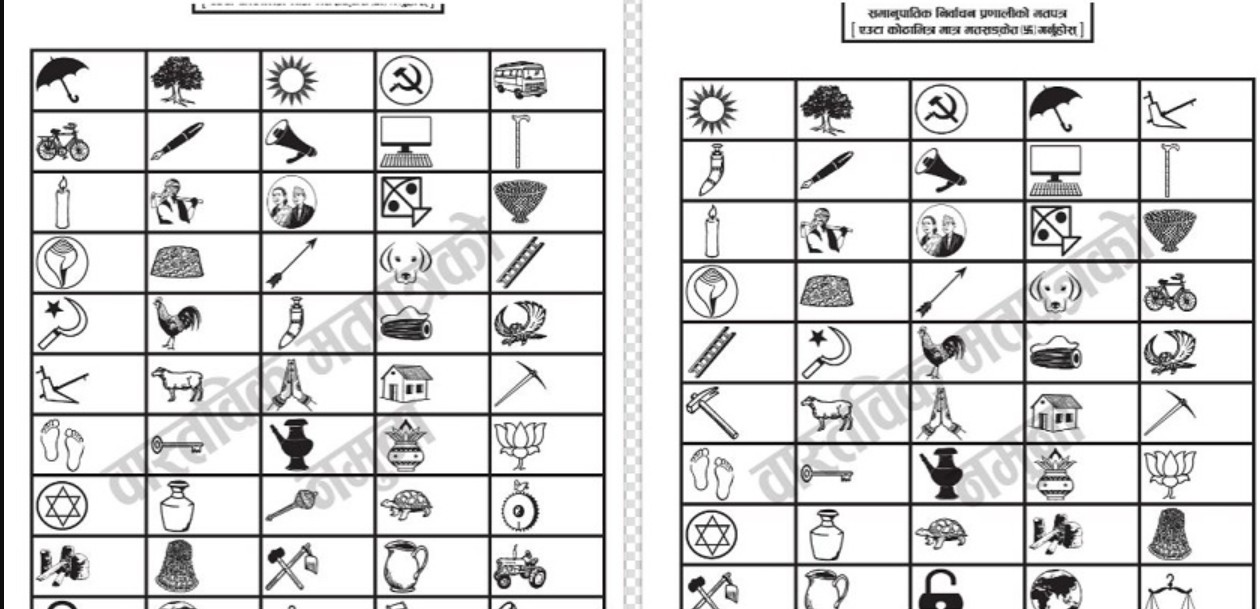 एक करोड ४२ लाख आठ हजार थान मतपत्र छापियो