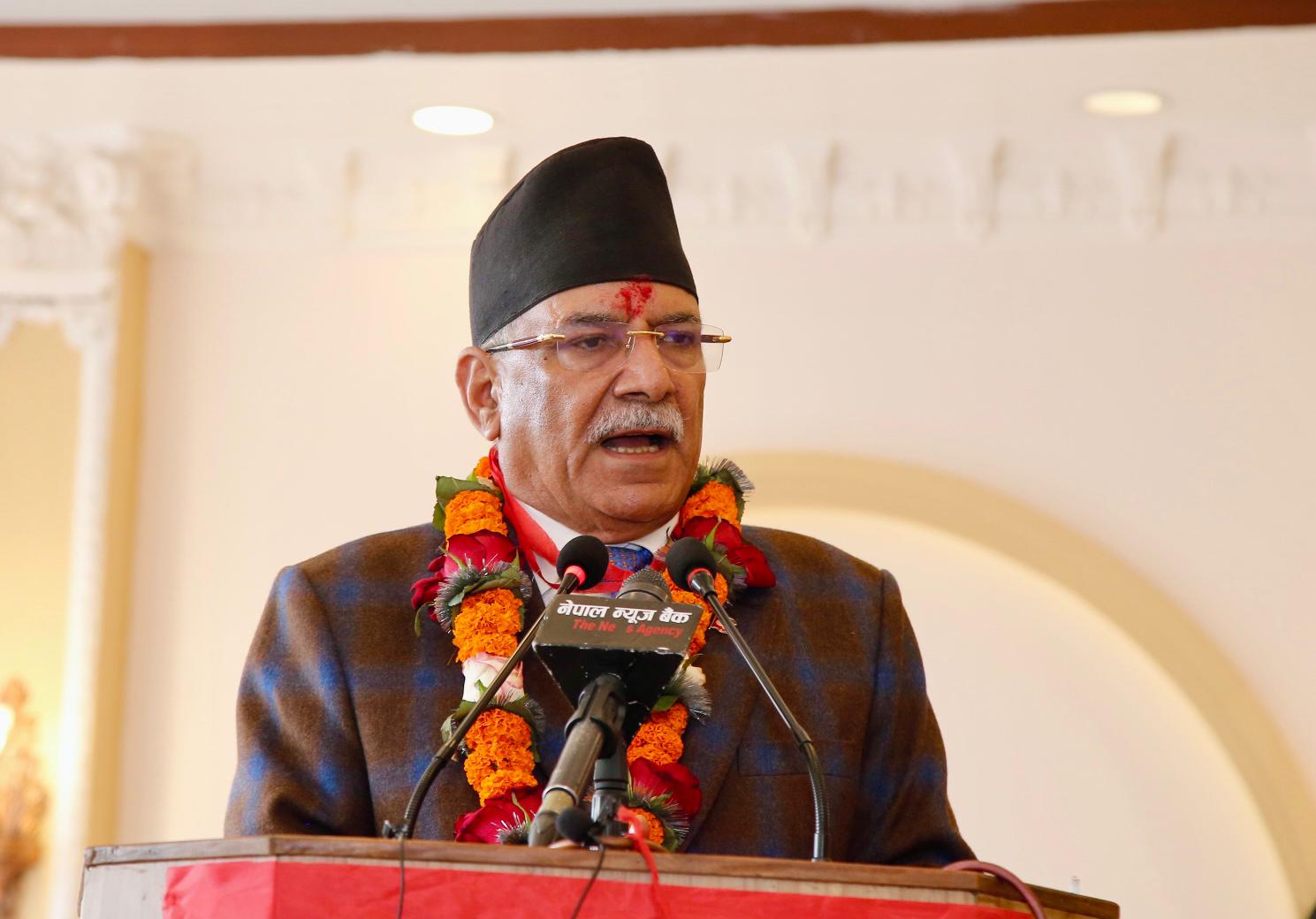 नेपालीको आत्मनिर्णयको अधिकारमाथि चुनौति दिने तत्वसँग लड्न कम्युनिष्ट एकता : प्रचण्ड