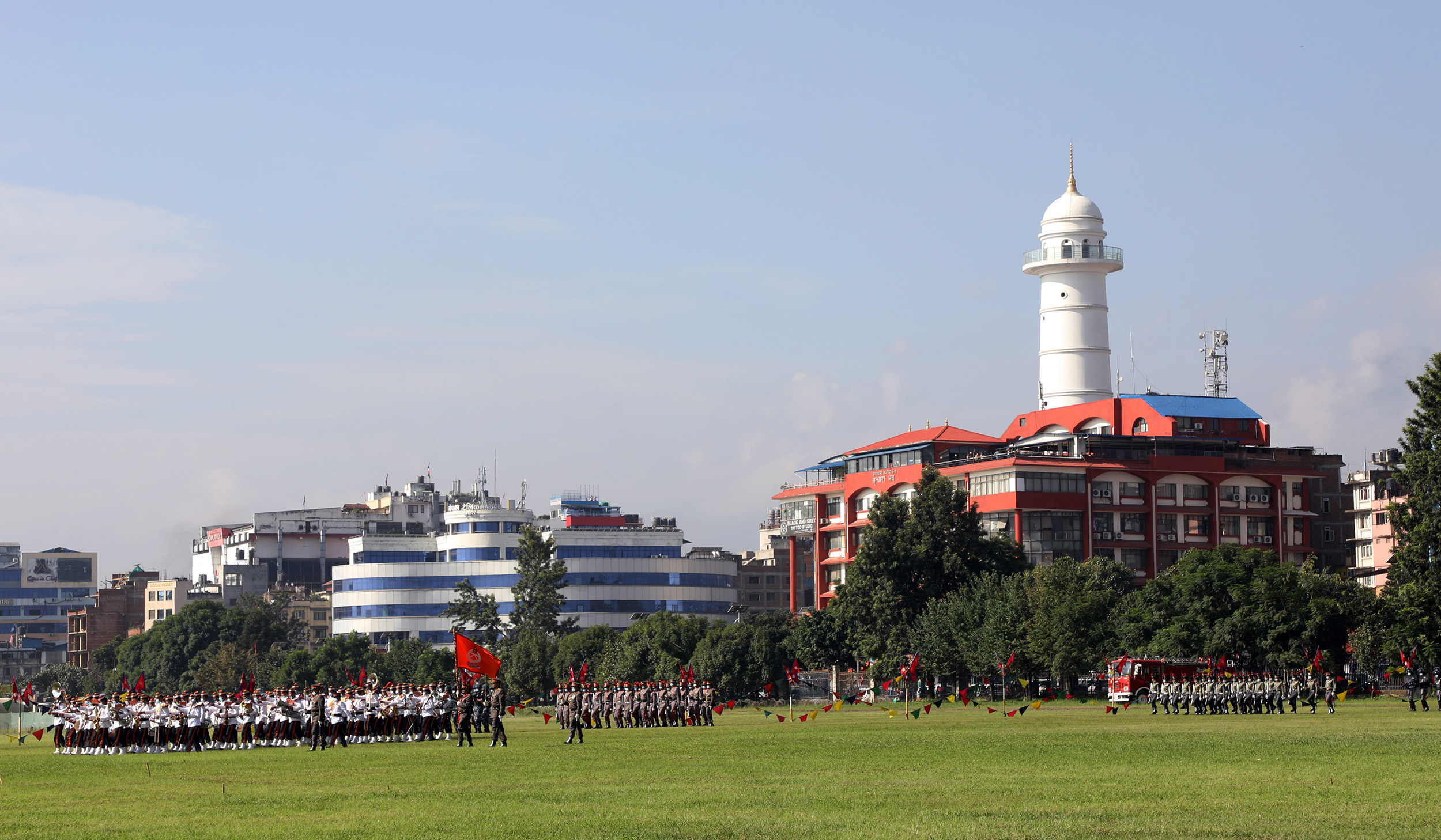 सैनिक मञ्चको दक्षिण चउर दुई करोड ७० लाखमा हरियाली बनाइँदै