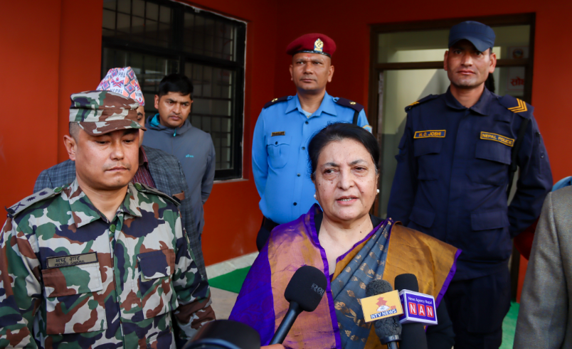 निर्वाचनको वातावरण बनाउन सरकार लाग्नुपर्छ : पूर्वराष्ट्रपति भण्डारी