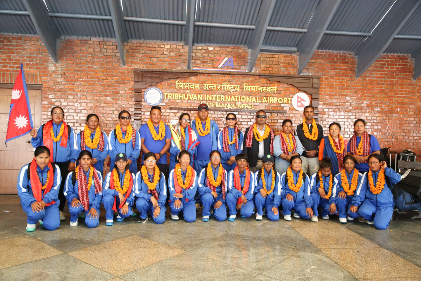 दृष्टिविहीन महिला टोली टी-२० विश्वकप खेलेर स्वदेश फिर्ता