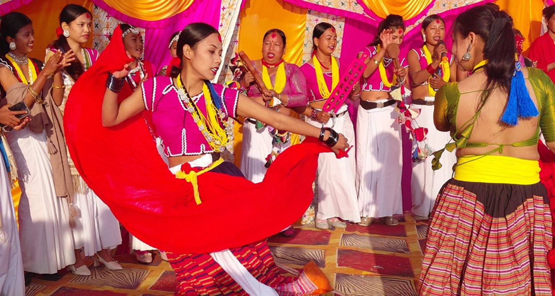 लोप हुने अवस्थामा पुग्यो माघीमा नाचिने थारू समुदायको ‘ढुम्री’ नाच
