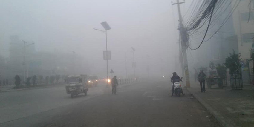 तराईमा हुस्सु र कुहिरोको प्रभाव रहने